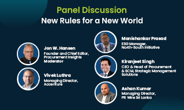 New Rules For a New World: Why Procurement Must Take The Lead