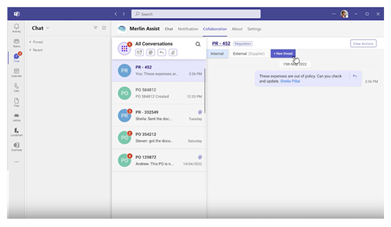 Merlin Assist- AI powered Chatbot to Manage Your Source to Pay