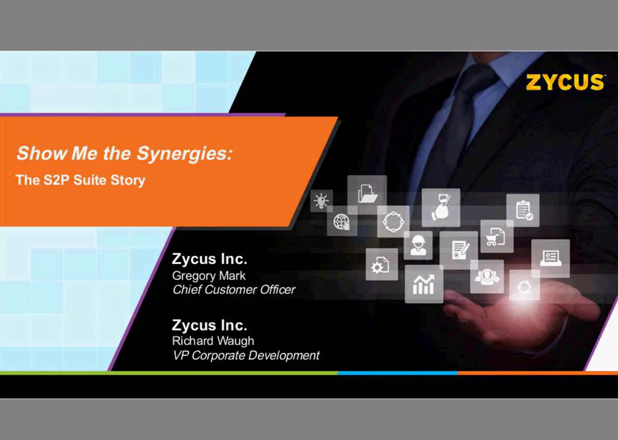 Show Me the Synergies: The S2P Suite Story