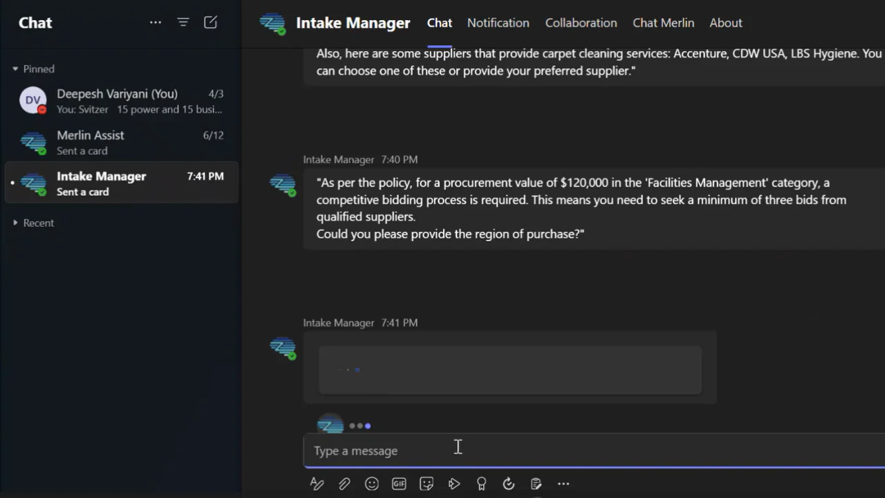 deepesh-intake-management-demo
