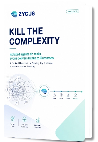 Kill the Complexity - Zycus procurement whitepaper cover