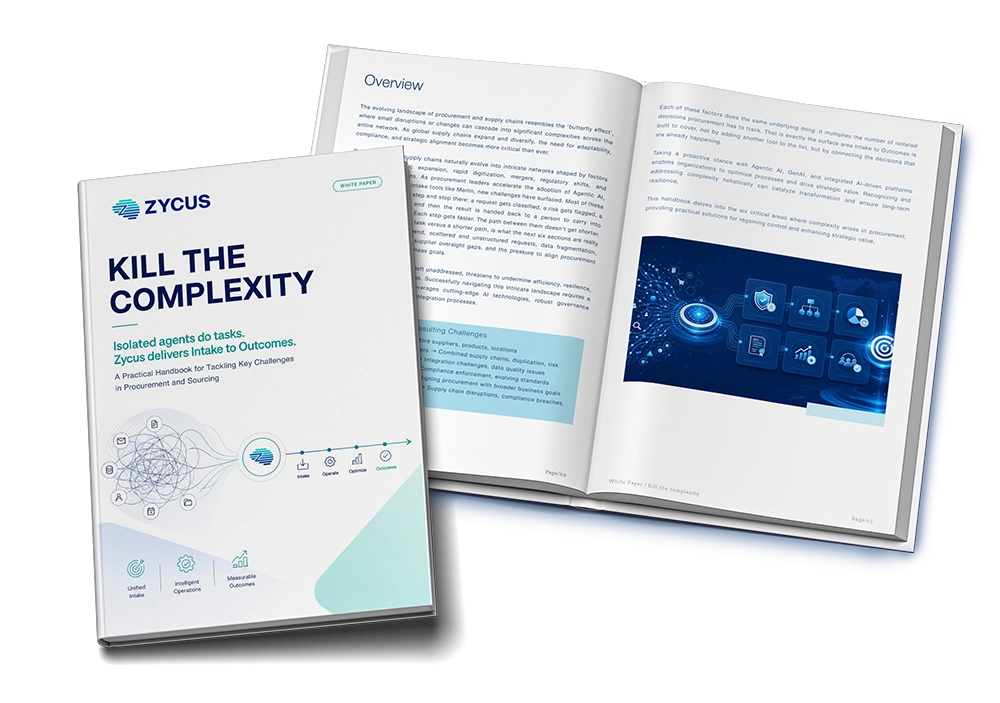 Kill the Complexity - Zycus procurement whitepaper cover