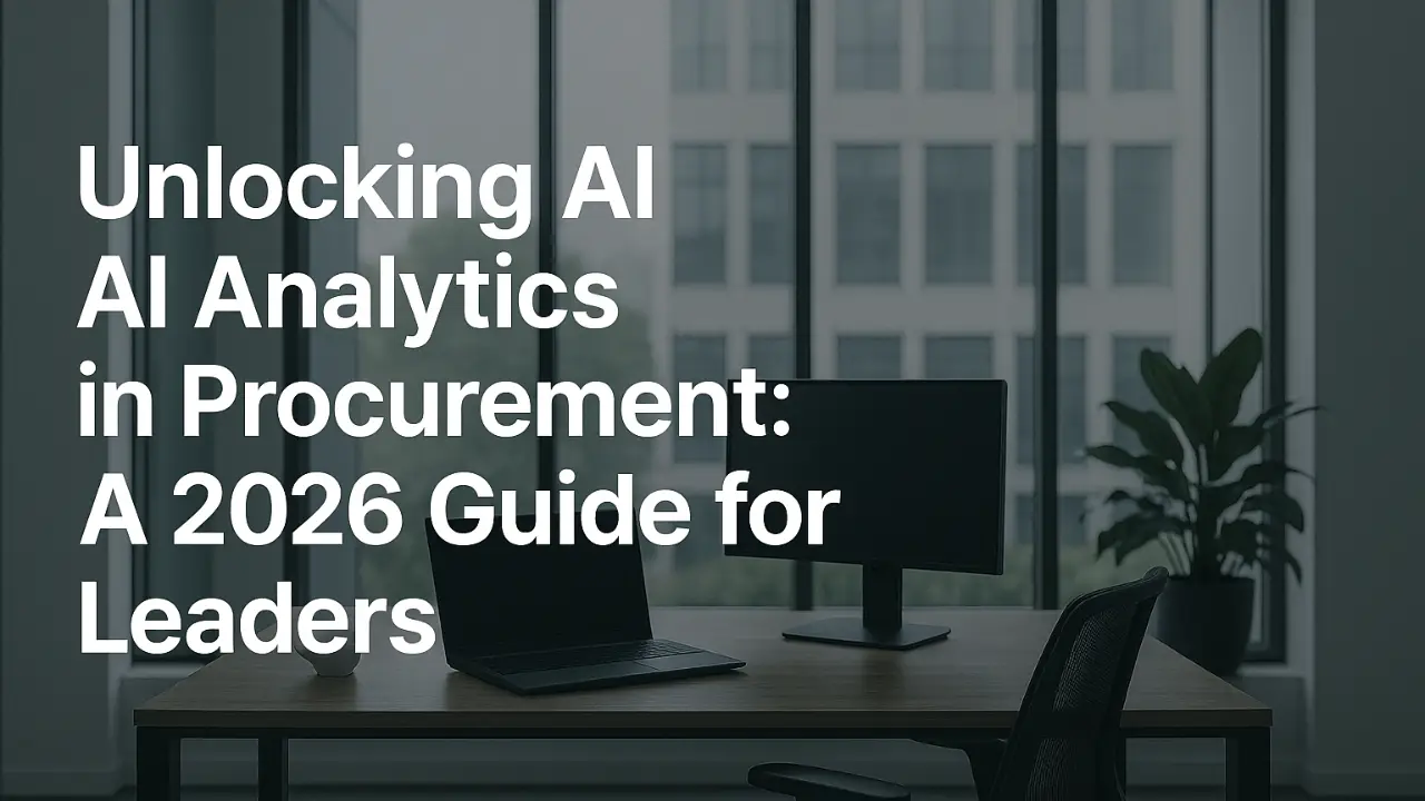 AI analytics in procurement