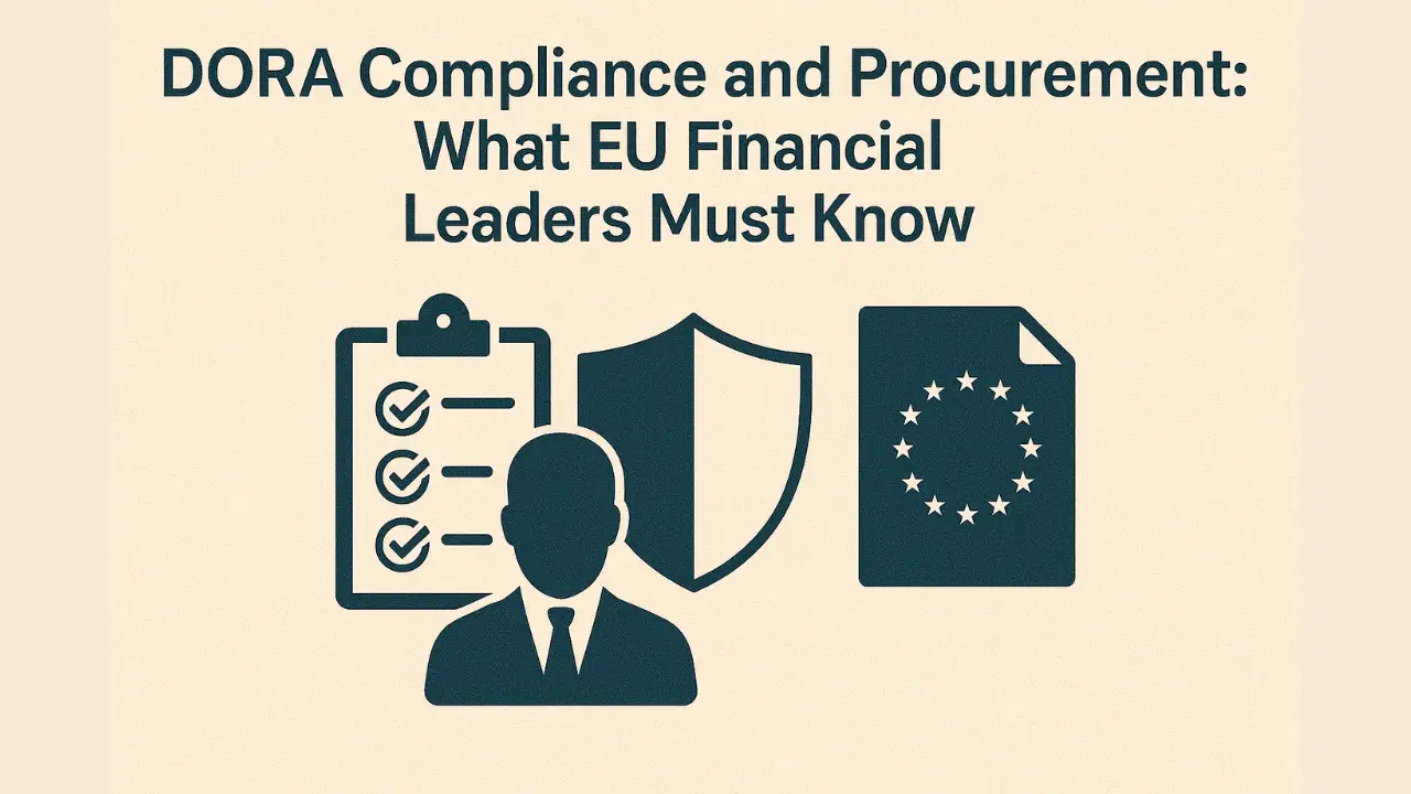 DORA Compliance for Procurement | What EU Financial Leaders Must Know