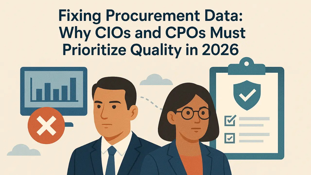 Procurement Data Quality Europe: The CIO, CPO Imperative