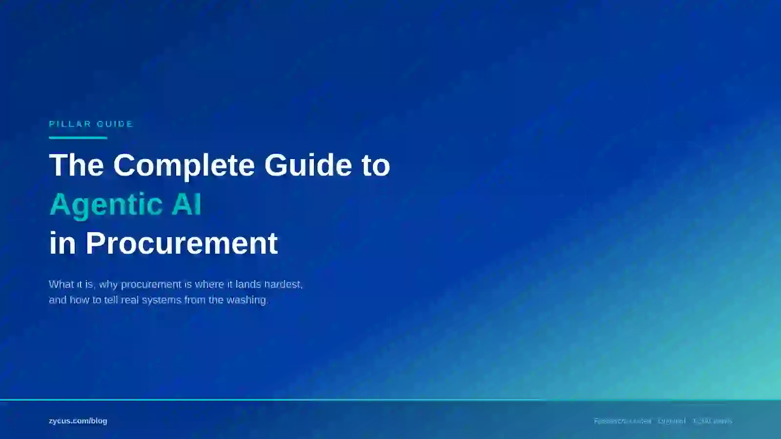 The Complete Guide to Agentic AI in Procurement